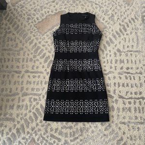 Black and White Cutout Dress